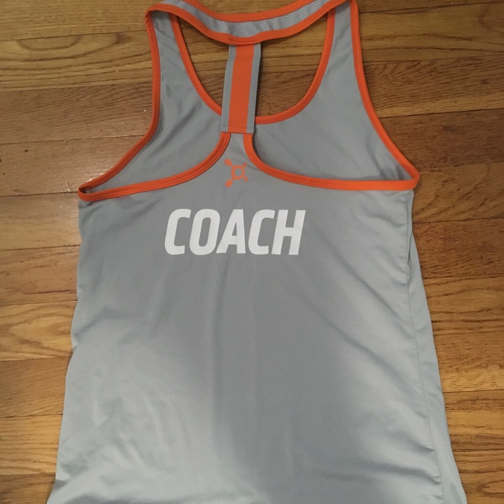 Orange theory coach tank, size small